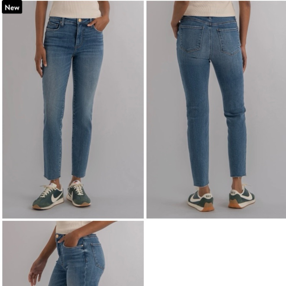 Kut From The Kloth Fab Ab Ankle Straight Jeans Size 10
